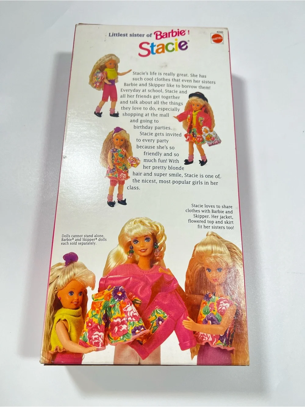 Mattel 1991 NIB Stacie Little Sister Of Barbie 8